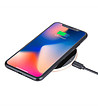 Индукционно безжично Fast charge зарядно за телефон в розово злато-2 снимка