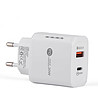 Европейски адаптер с USB + USB TYPE C за бързо зареждане-1 снимка