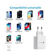 Европейски адаптер с USB + USB TYPE C за бързо зареждане-2 снимка