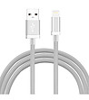 Бял бързо зареждащ USB кабел за iPhone 5/6-0 снимка