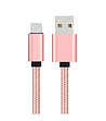 Розов кабел за зареждане USB-C A-2 снимка