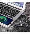 Сив USB кабел за бързо зареждане за iPhone 1,50 м-2 снимка