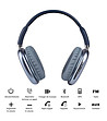 Сини  bluetooth слушалки с миди-1 снимка