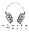 Сребристи bluetooth слушалки с миди-1 снимка