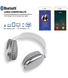 Сребристи bluetooth слушалки с миди-2 снимка