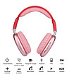 Червени bluetooth слушалки с миди-1 снимка
