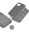 Силиконов калъф в цвят графит за iPhone 12 Pro-3 снимка