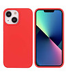 Твърд силиконов калъф за  iPhone 13 MINI в червено-0 снимка