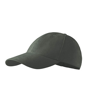 Тъмносива unisex памучна шапка с козирка снимка