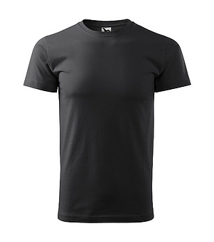 Unisex памучна тениска Elino в тъмносив нюанс снимка