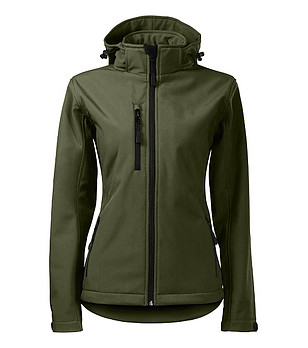 Softshell  дамско яке в цвят каки снимка