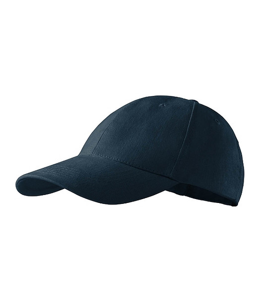 Тъмносиня unisex памучна шапка с козирка снимка