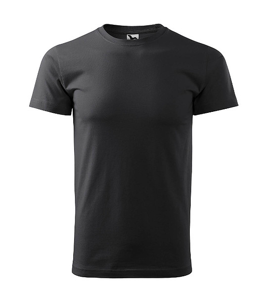 Unisex памучна тениска Elino в тъмносив нюанс снимка