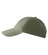 Unisex памучна шапка с козирка в цвят каки-4 снимка