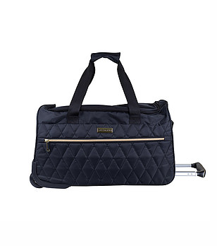 Черен сак с колелца и дръжка Monaco снимка