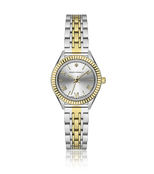 Дамски часовник в златисто и сребристо снимка