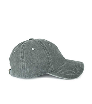 Сива памучна unisex шапка с козирка Reno снимка