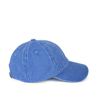 Памучна синя unisex шапка с козирка Reno снимка