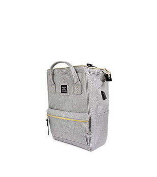 Unisex раница в сиво No.8 Classic M снимка