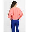 Дамска oversize блуза в цвят корал Lana-4 снимка