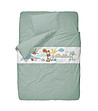 Детски спален комплект Dream LInen 3 части в цвят мента Жираф-0 снимка