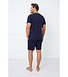 Лятна памучна пижама в тъмносиньо Port-1 снимка