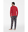Мъжка памучна пижама в червено и тъмносиньо Roja-1 снимка