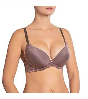 Сутиен с повдигащ ефект в цвят мока Viktoria снимка