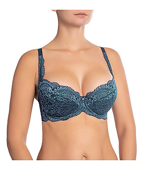 Сутиен с повдигащ ефект в цвят петрол Viktoria снимка