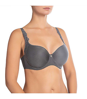 Сутиен с лети чашки в цвят черна перла Catharina снимка