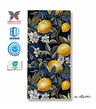 Плажна кърпа с HD принт Lemons снимка