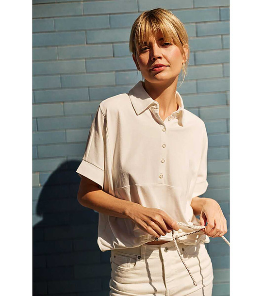 WOMEN'S SWEATSHIRT L-BL-4613 OFF WHITE снимка