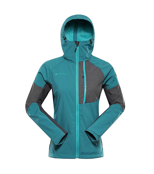Дамско softshell яке в зелено и сиво ESPRITA 2 снимка