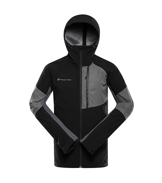 Мъжко softshell яке в черно и сиво ESPRIT 2 с DWR снимка