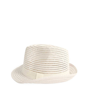 Ажурна unisex шапка в екрю Timmy снимка