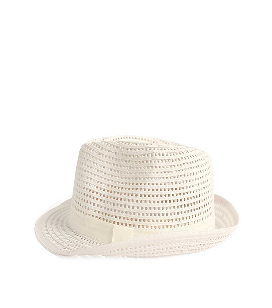 Ажурна unisex шапка в екрю Timmy снимка