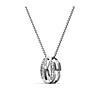 Позлатено дамско колие с цифрата 0 с кристали Swarovski-2 снимка