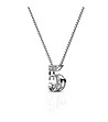 Позлатено дамско колие с цифрата 5 с кристали Swarovski-2 снимка