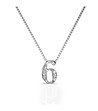 Позлатено дамско колие с цифрата 6 с кристали Swarovski-0 снимка