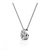 Позлатено дамско колие с цифрата 6 с кристали Swarovski-2 снимка