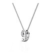 Позлатено дамско колие с цифрата 9 с кристали Swarovski-2 снимка