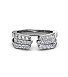 Сребрист дамски пръстен Karrissa с кристали Swarovski размер L-2 снимка