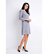 Рокля в сив меланж Jacky-2 снимка