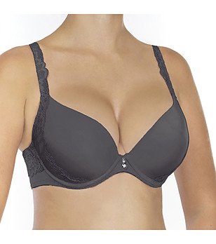 Сутиен в цвят антрацит с повдигащ ефект Elizabeth снимка