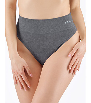 Thong classic  with wider sides šedá   - bílá снимка