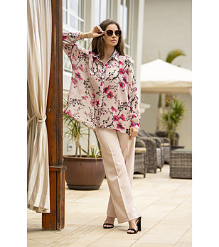 Дамска риза с принт черешово дърво Luise снимка