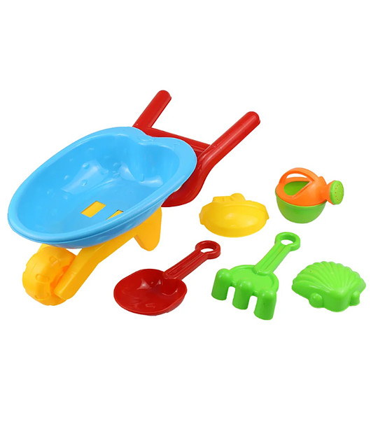 Комплект играчки за плаж с количка, 5 бр. снимка