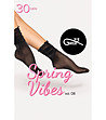 Къси черни чорапи с лъскав ефект 30 DEN Spring Vibes 08 -3 снимка