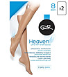 Комплект от 2 чифта къси бежови чорапи Heaven 8 DEN Daino-0 снимка