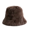 Дамска кафява шапка Bucket-0 снимка